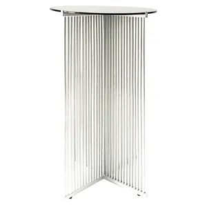 Коктейльный стол Shredder White c черной столешницей
