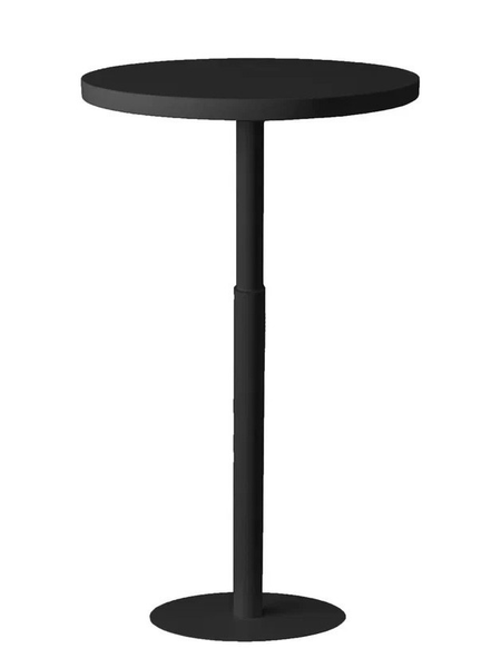 Стол коктейльный Twist Circle Black  (телескопическая нога) - Фото основное 1
