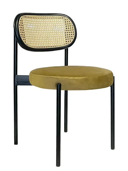 Стул Modern Black, Black Rotango + Golden Ocher - Фото основное 1