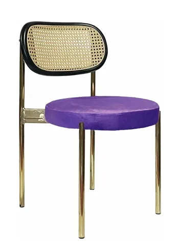 Стул Modern Gold, Black Rotango + Mysterious purple - Фото основное 1
