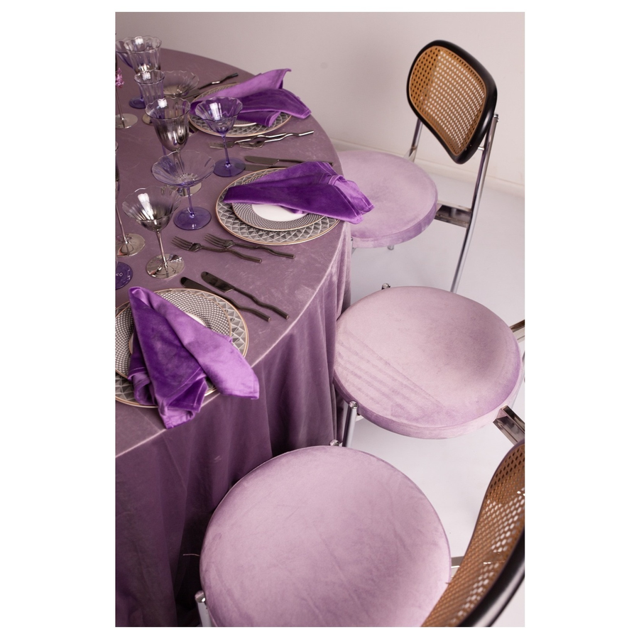 Стул Modern Silver, Natural Rotango + Pale Orchid - Фото миниатюра 2