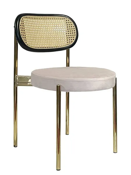 Стул Modern Gold, Black Rotango + Cream Bisquit - Фото основное 1
