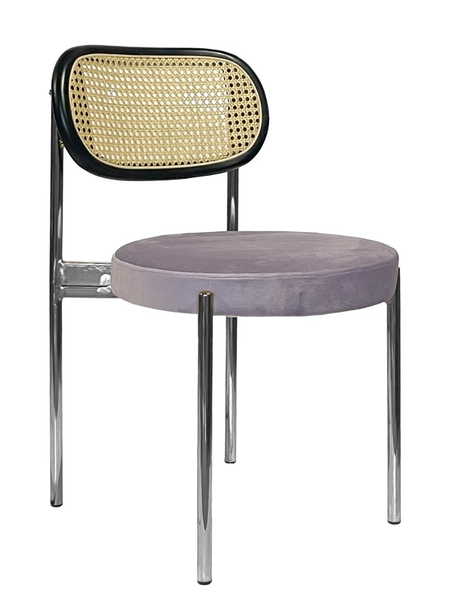 Стул Modern Silver, Black Rotango + Pale Orchid - Фото основное 1
