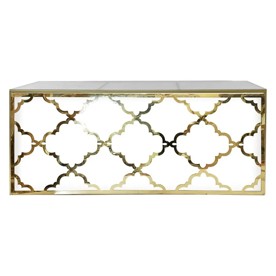 Стол-президиум Nautilus Rectangle Screen1 с матовым стеклом - Фото миниатюра 1