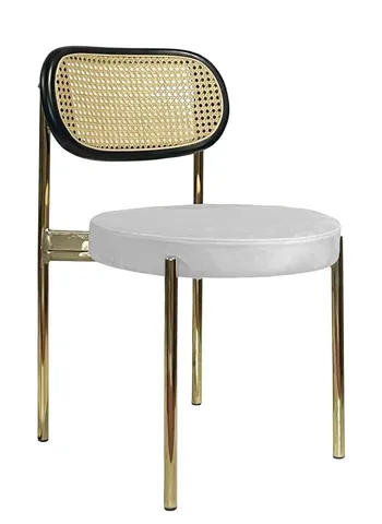 Стул Modern Gold, Black Rotango + Milky Way - Фото основное 1