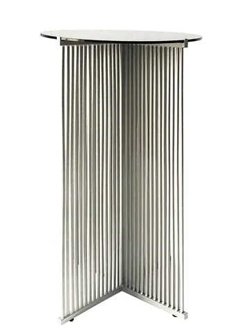 Коктейльный стол Shredder Silver c черной столешницей - Фото основное 1