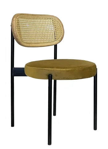 Стул Modern Black, Natural Rotango + Golden Ocher - Фото основное 1