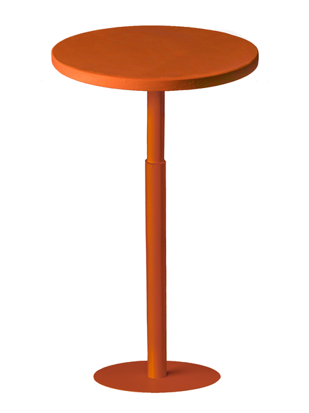 Стол коктейльный Twist Circle Тыквенный тарт + Marigold (телескопическая нога) - Фото основное 1