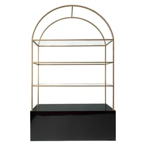 Стеллаж с черной тумбой Archie Black Gold - Фото 1