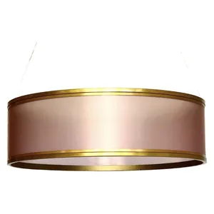 Люстра Soho S, розовая матовая, с неоном