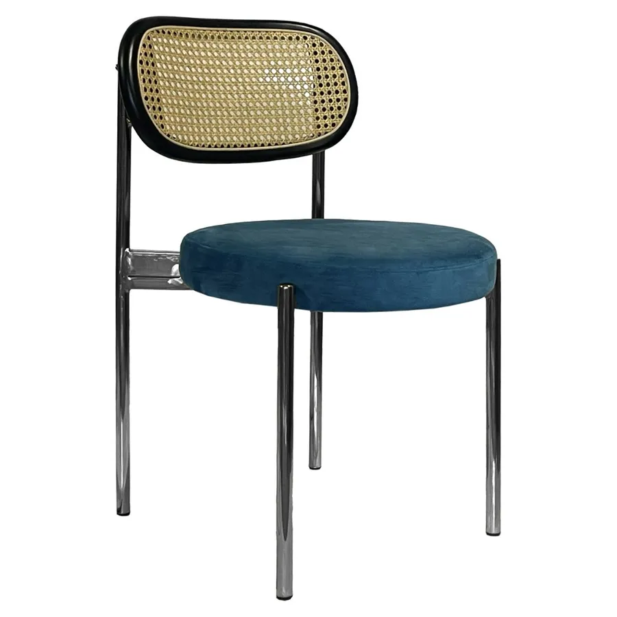 Стул Modern Silver, Black Rotango + Teal - Фото основное 1