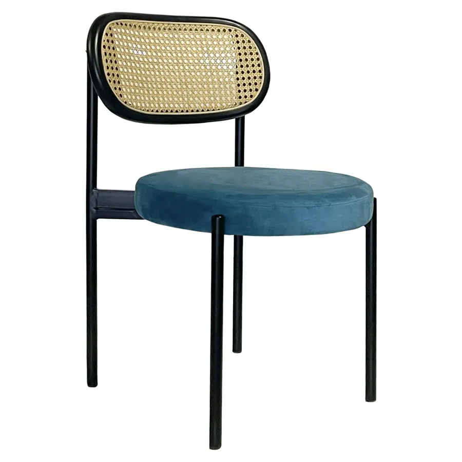 Стул Modern Black, Black Rotango + Teal - Фото основное 1