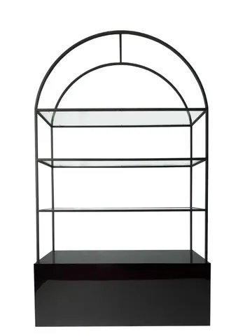 Стеллаж с черной тумбой Archie Total Black - Фото основное 1