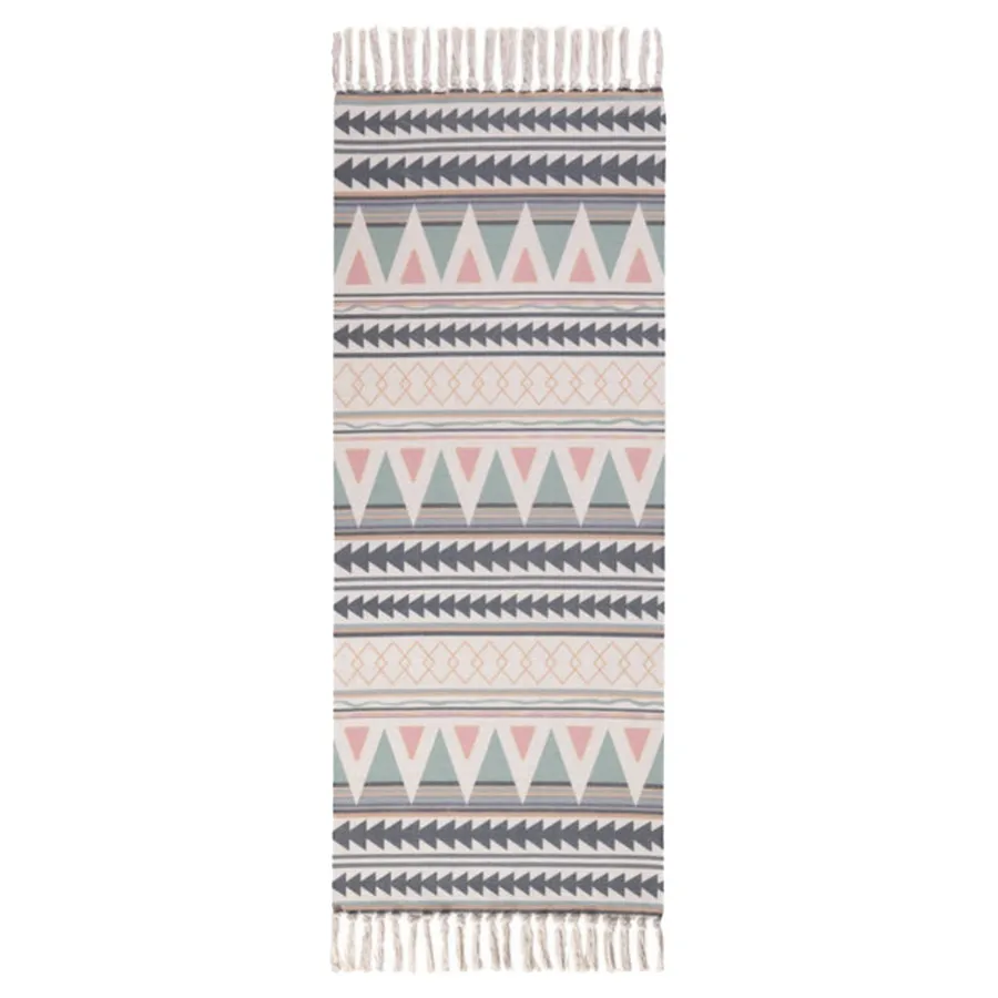 Коврик декоративный Boho Mint Pink - Фото миниатюра 1