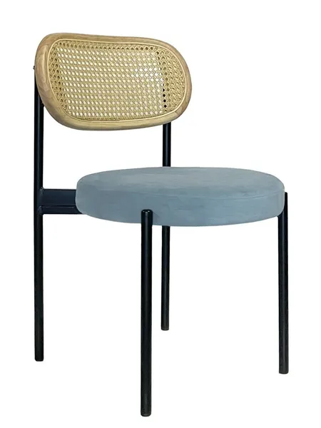 Стул Modern Black, Natural Rotango + Something blue - Фото основное 1