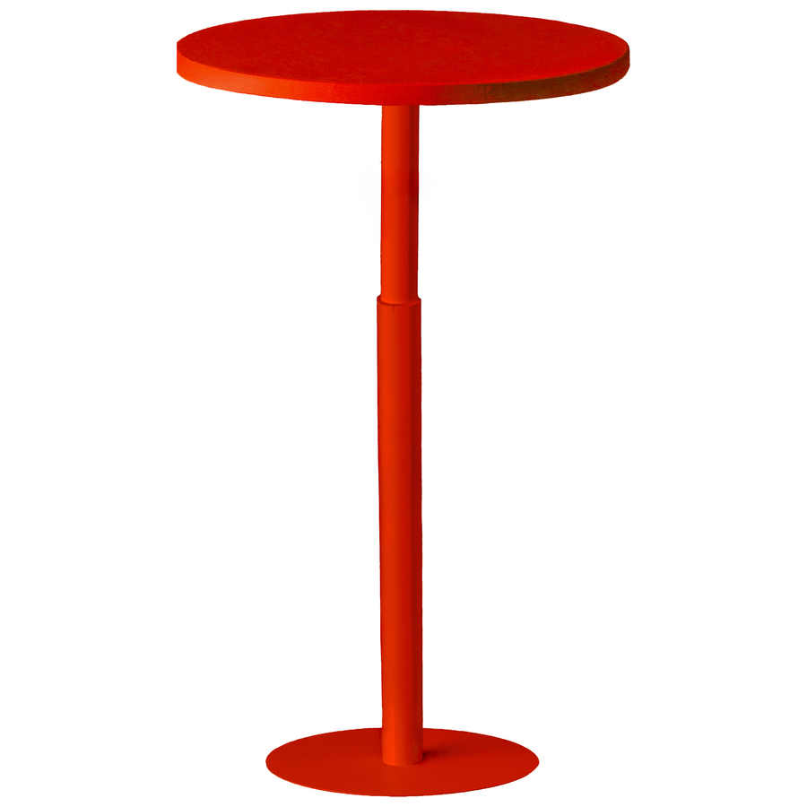 Стол коктейльный Twist Circle, Красный бархат + Passion Expression (телескопическая нога) - Фото основное 1