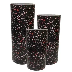 Сет колонн Tubus Terrazzo черный LMS