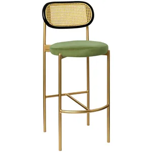 Стул барный Modern Comfy, Black Rotango+Matcha  (любой цвет каркаса)