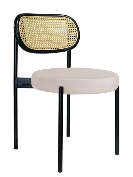 Стул Modern Black, Black Rotango + Cream Bisquit - Фото основное 1