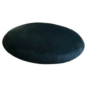 Подушка барного стула велюр, черная