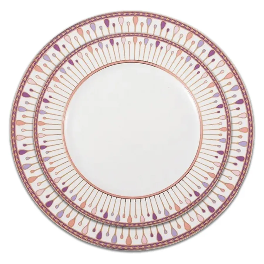 Сет тарелок Pattern Pink S и M - Фото основное 1