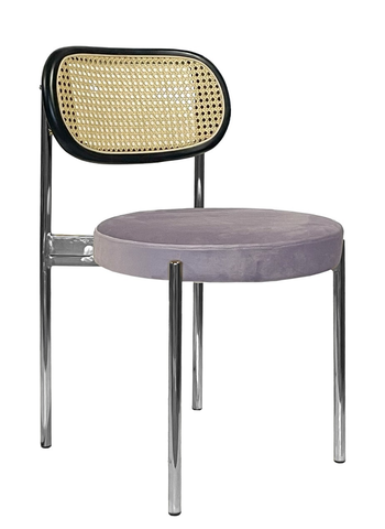 Стул Modern Silver, Black Rotango + Pale Orchid - Фото основное 1