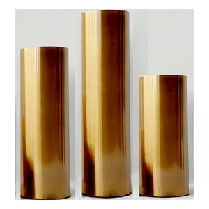 Набор тубусов из 3 штук, золотые