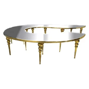 Столешница Стола-змейки-90, 1 модуль (темное зеркало)