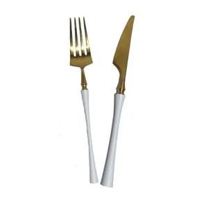 Столовые приборы Delhi, белые, 2 предмета