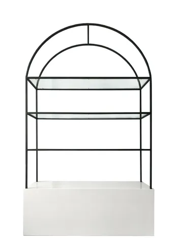 Стеллаж с белой тумбой Archie White Black - Фото основное 1