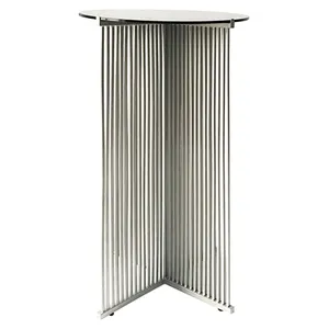 Коктейльный стол Shredder Silver c черной столешницей
