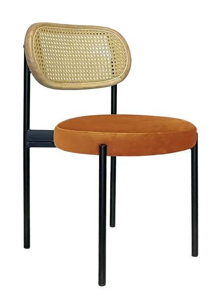 Стул Modern Black, Natural Rotango + Marigold - Фото основное 1