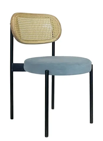 Стул Modern Black, Natural Rotango + Something blue - Фото основное 1