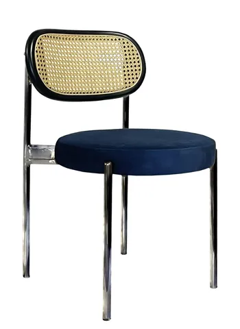 Стул Modern Silver, Black Rotango + Navy - Фото основное 1