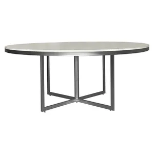 Стол Corners круглый, белый + перекрас металла в любой цвет