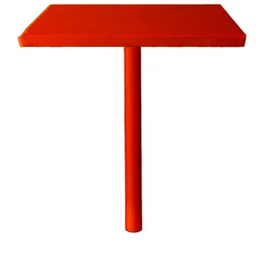 Стол коктейльный Twist Rectangle S, Красный бархат + Passion Expression (телескопическая нога) - Фото 4