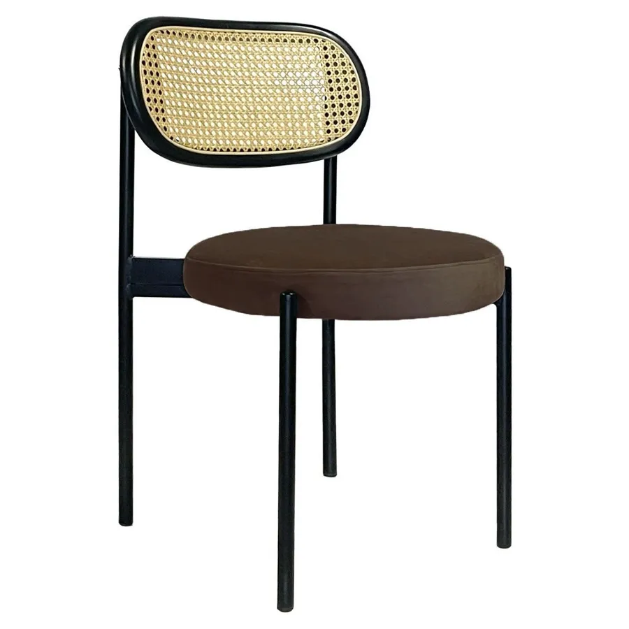 Стул Modern Black, Black Rotango + Choco mocca - Фото основное 1