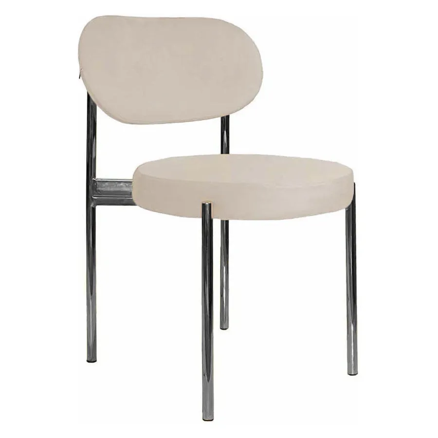 Стул Modern Silver, Cream Bisquit - Фото миниатюра 1