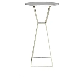 Коктейльный столик Hourglass White Circle