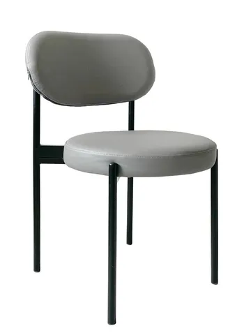 Стул Modern Black Basic серый (ЭКО-КОЖА) - Фото основное 1