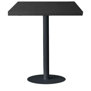 Стол коктейльный Twist Rectangle S, Лакричный леденец + Total Black (телескопические ноги) - Фото 2