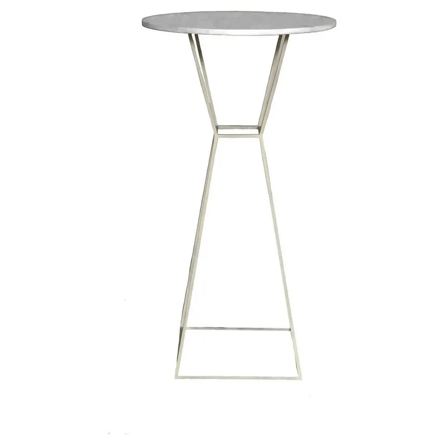 Коктейльный столик Hourglass White Circle - Фото основное 1