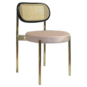Стул Modern Gold, Black Rotango + Rose Quartz