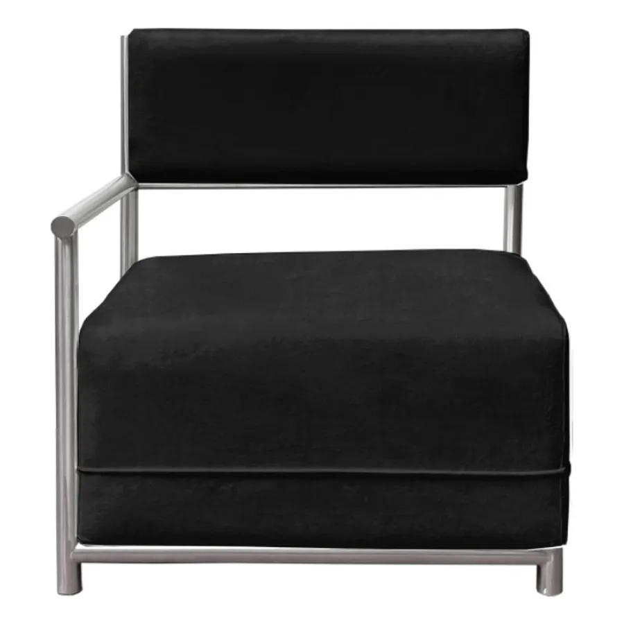 Диван Vice Versa Square Left, Total Black - Фото миниатюра 1