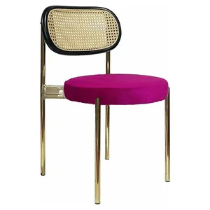 Стул Modern Gold, Black Rotango + Inviting fuchsia