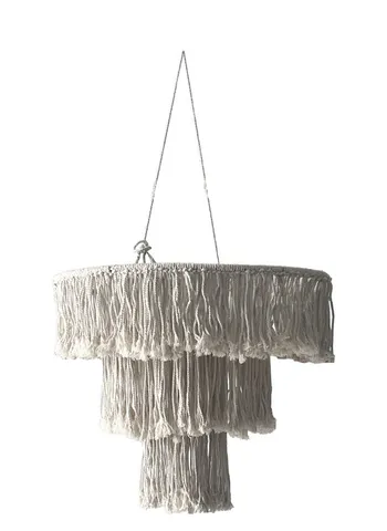 Люстра декоративная макраме, без освещения, Noodles S - Фото основное 1