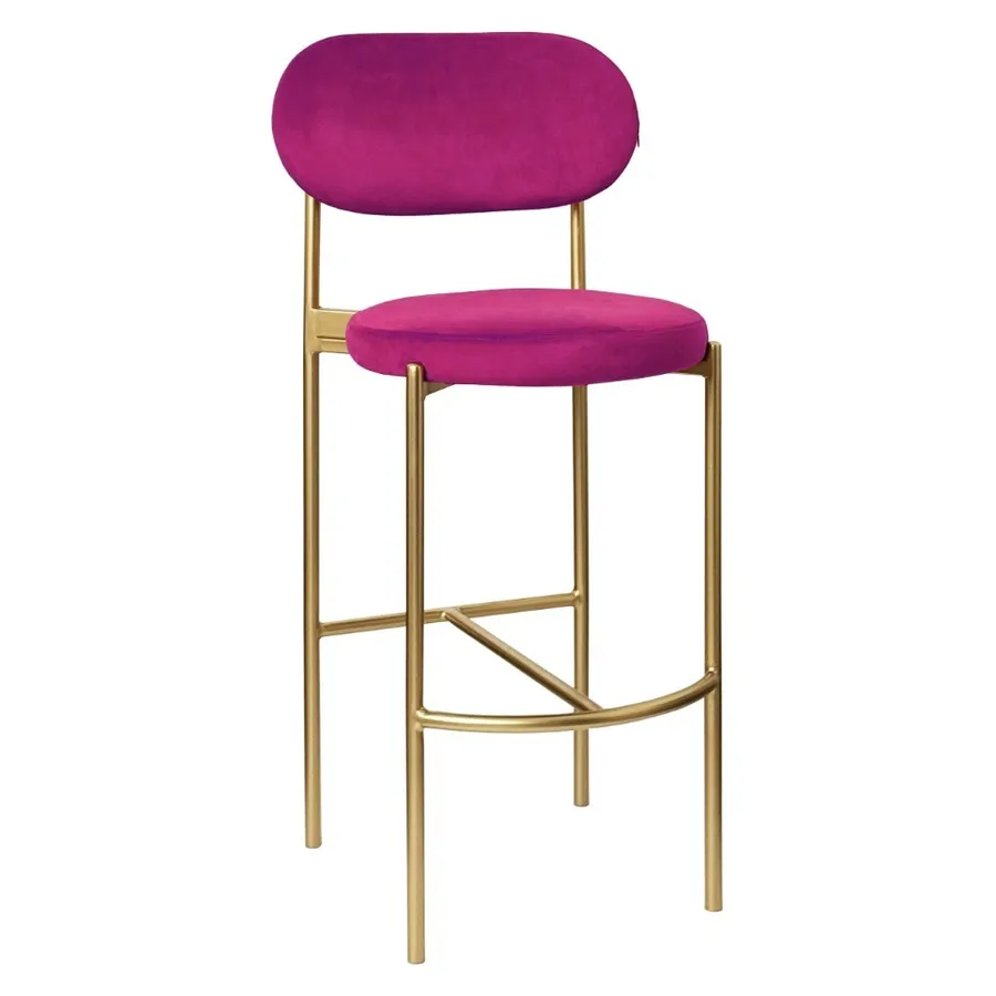 Стул барный Modern Comfy Inviting Fuchsia  (любой цвет каркаса) - Фото миниатюра 1
