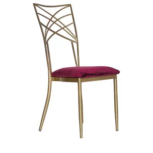 Стул Hameleon золотой (велюр), бордовый