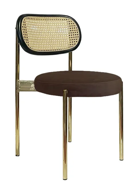 Стул Modern Gold Black Rotango + Choco mocca - Фото основное 1