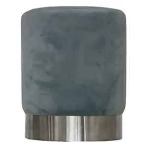 Пуф Silver, серо-голубой велюр
